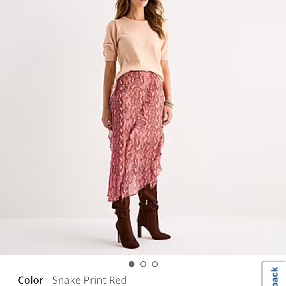 🖤BLACK FRIDAY PRICING!🖤 NWT Size 12 Snake Print Red Skirt